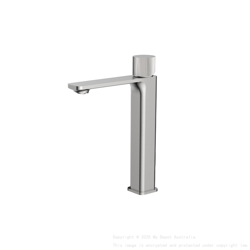 Qi Kasten Tower Basin Mixer Brushed Nickel