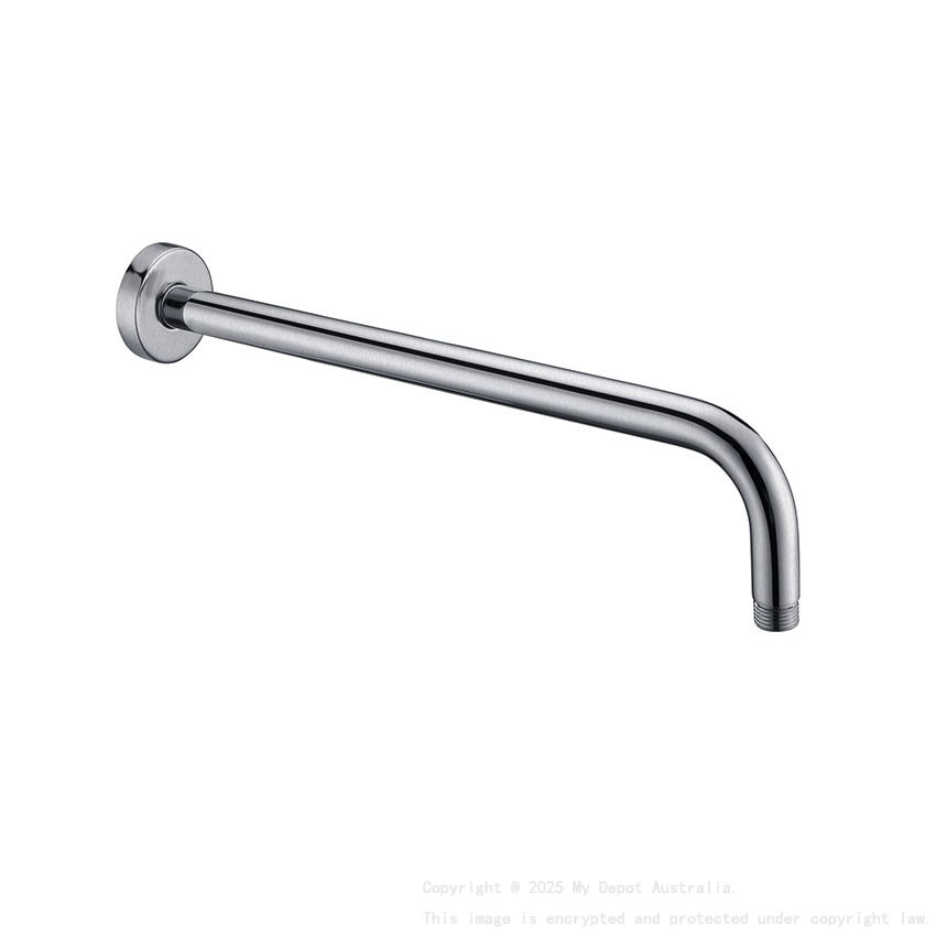 Round Shower Arm Brushed Nickel