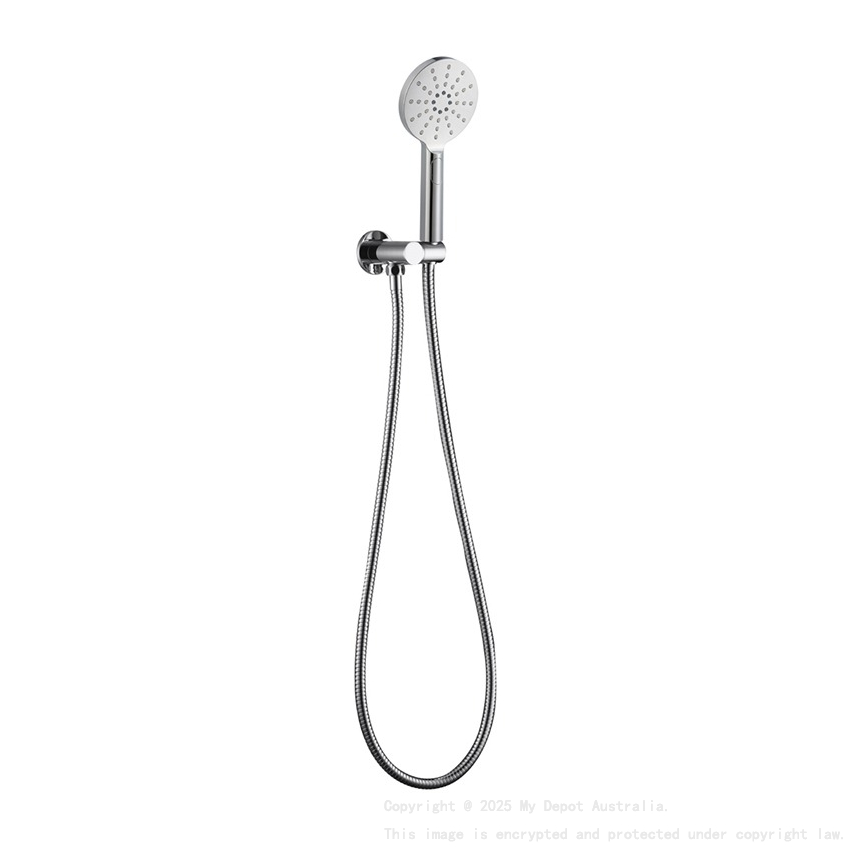 Rund Chrome 3 Spray Hand Shower On Bracket