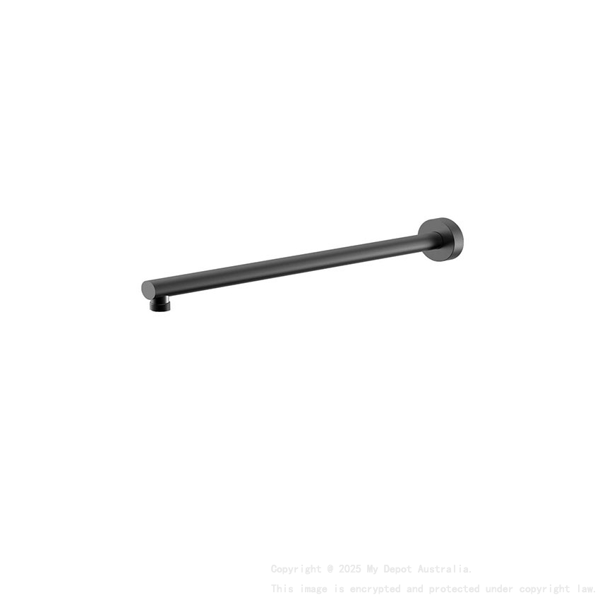 Round Shower Arm 400mm Matte Black