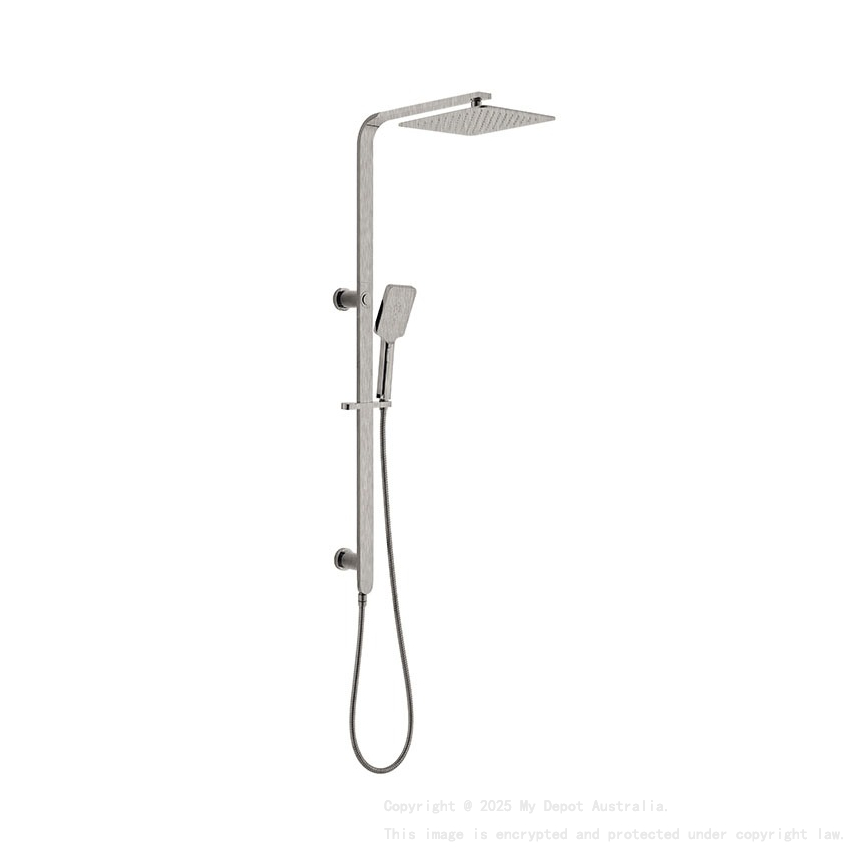 Luxus Brushed Nickel Sliding Rail With 3 Spray Function Hand Shower