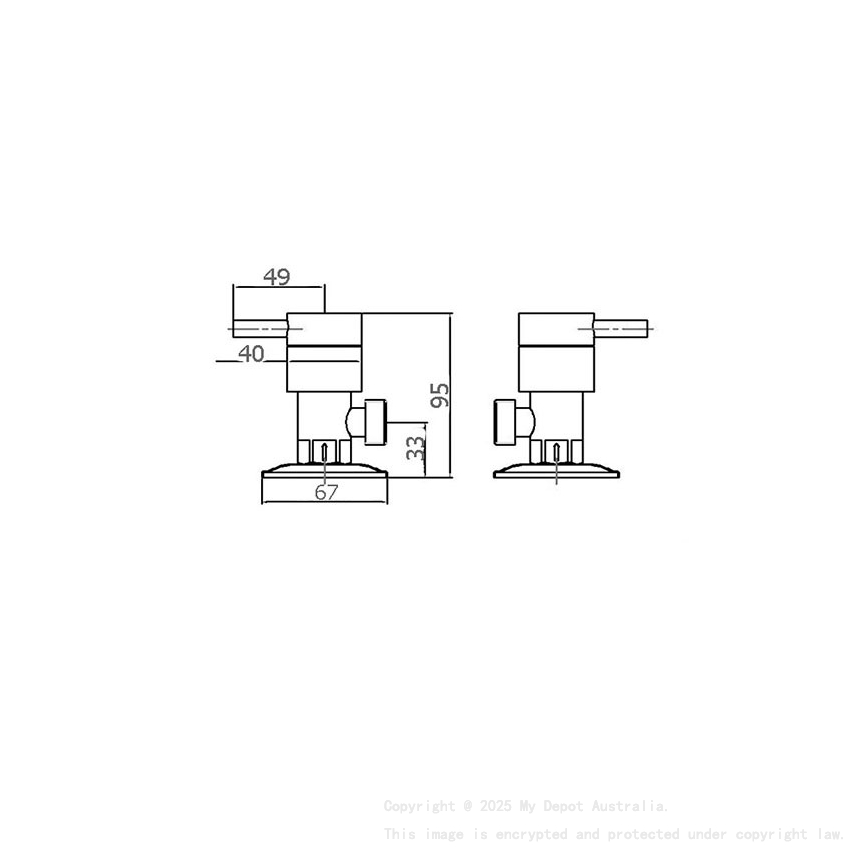 Rund Premium Dr Brass Washing Matchine Set Quarter Turn Chrome