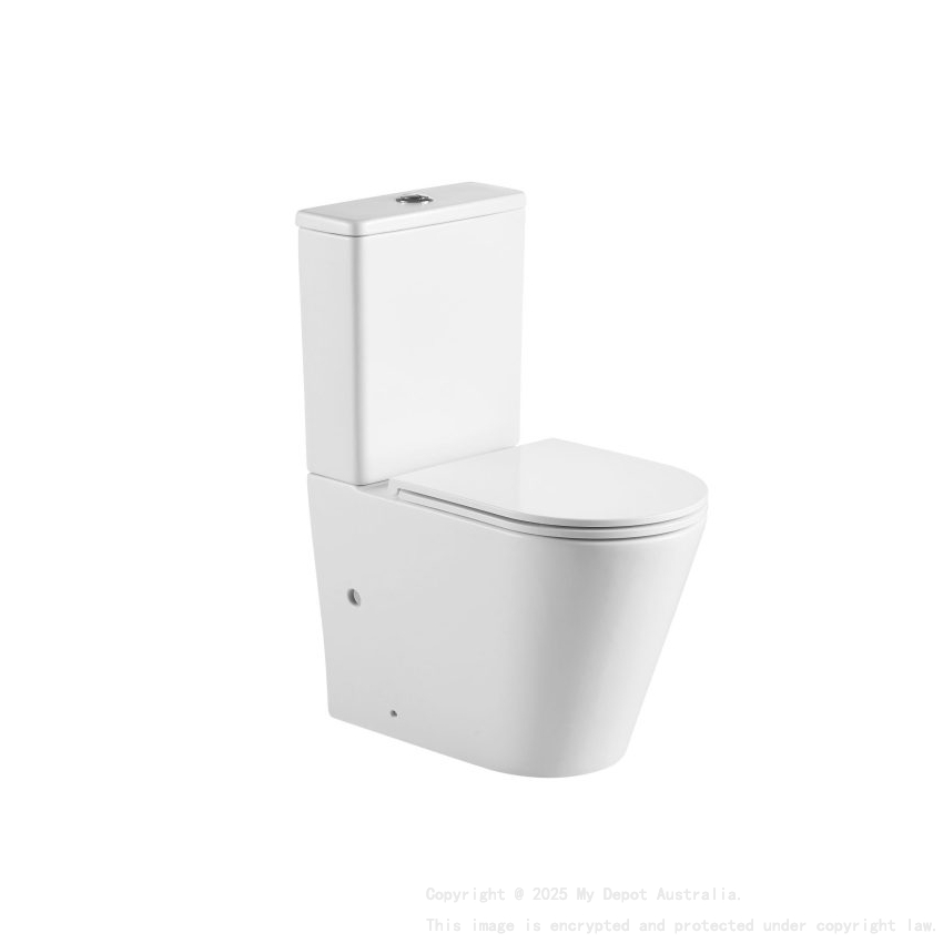Berlin Matt White Back To Wall Toilet Suite Quiet Flushing Technology 