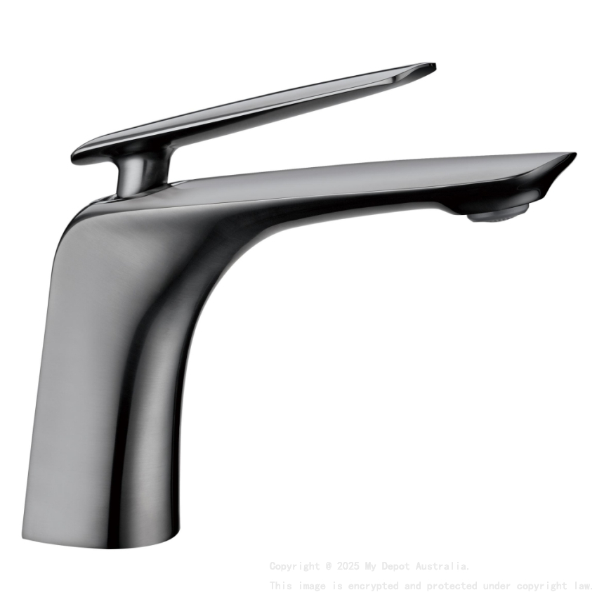 Bellino Brushed Nickel Basin Short Mixer Tap