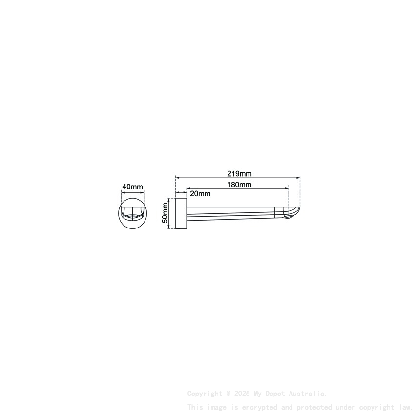 Brushed Nickel Bathtub/Basin Wall Spout