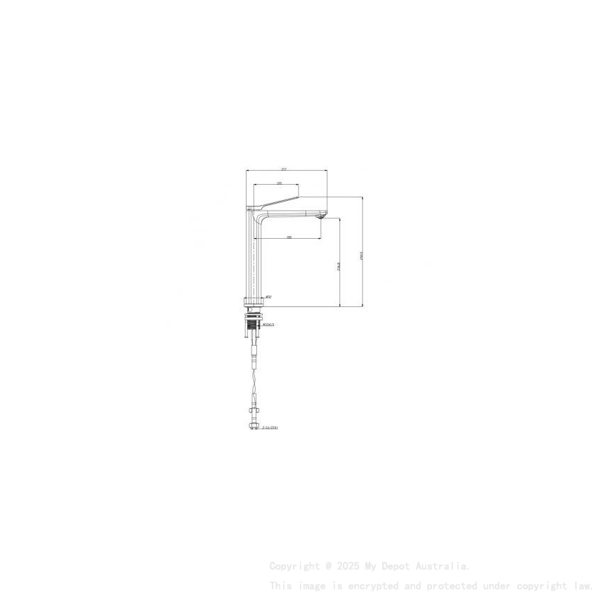 Solid Brass Brushed Gun Metal Grey Tall Kitchen Mixer