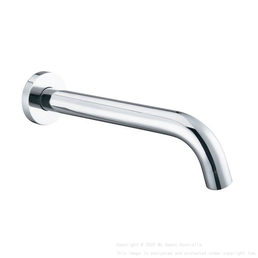 LUCID PIN Round Chrome Bathtub/Basin Wall Spout 160mm Spout