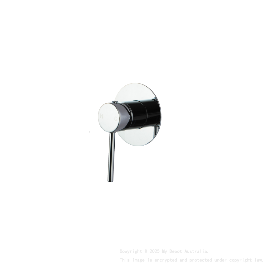 LUCID PIN Series Round Chrome Shower/Bath Wall Mixer(80mm Cover Plate)(color up)