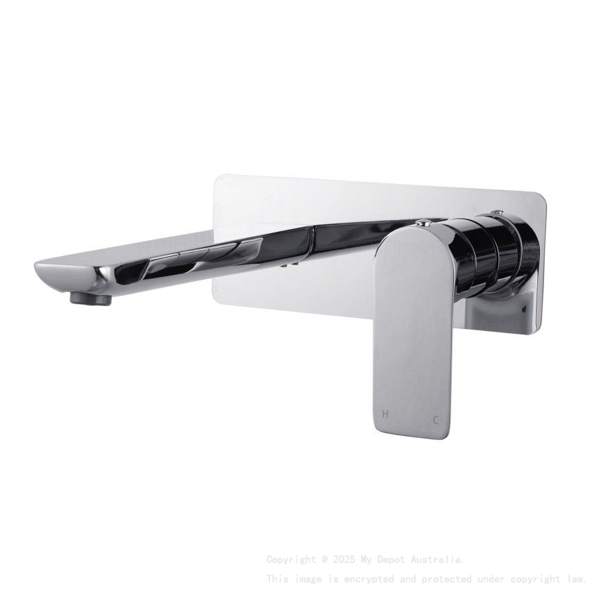 VOG Series Chrome Bathtub/Basin Wall Mixer With Spout