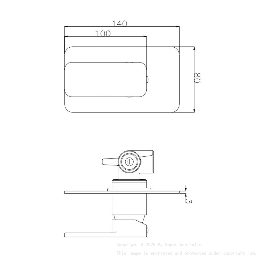 IVANO Series Solid Brass Chrome Shower/Bath Wall Mixer
