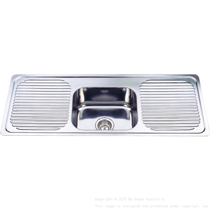 Single Bowl & Double Drainer 1180 x 480mm