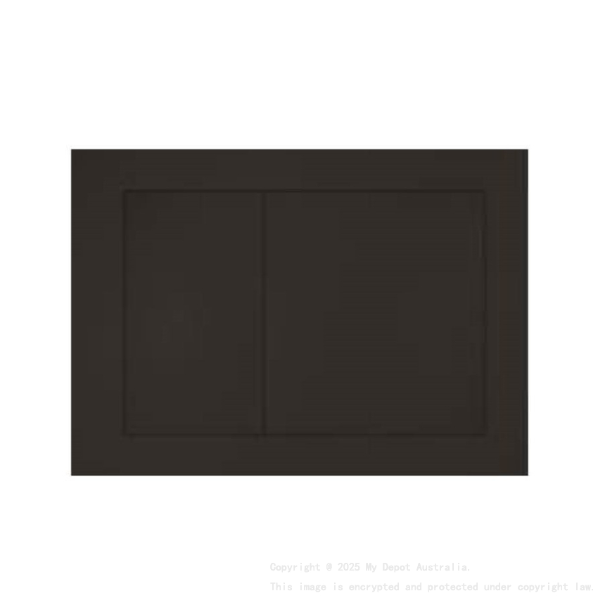 ABS Square Push Plate Matte Black