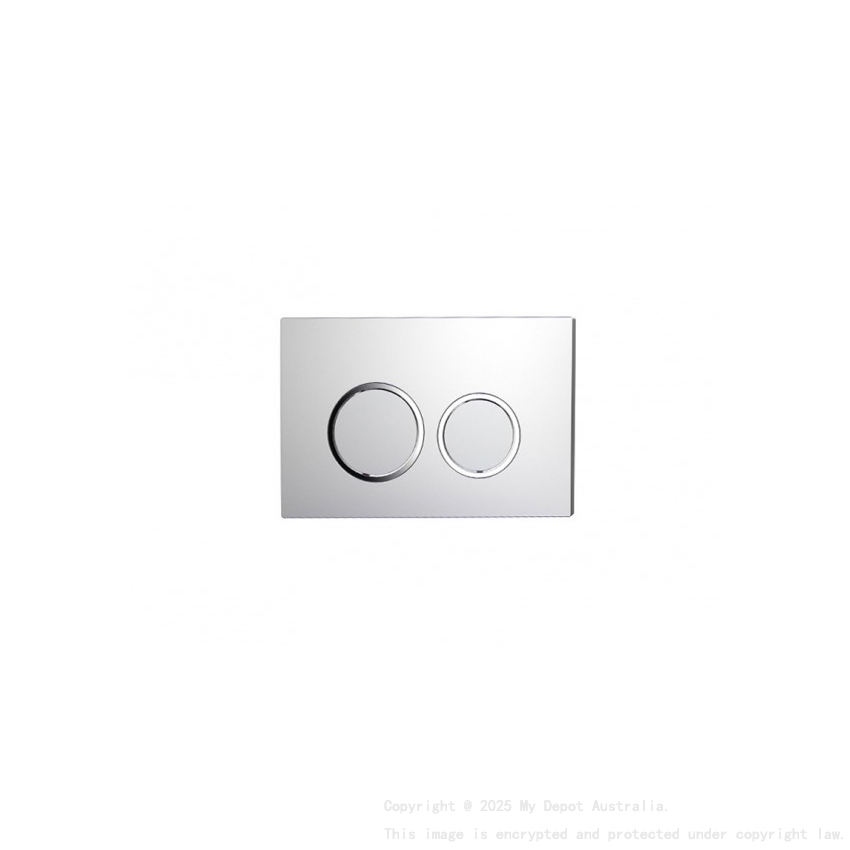ABS Round Push Plate Chrome