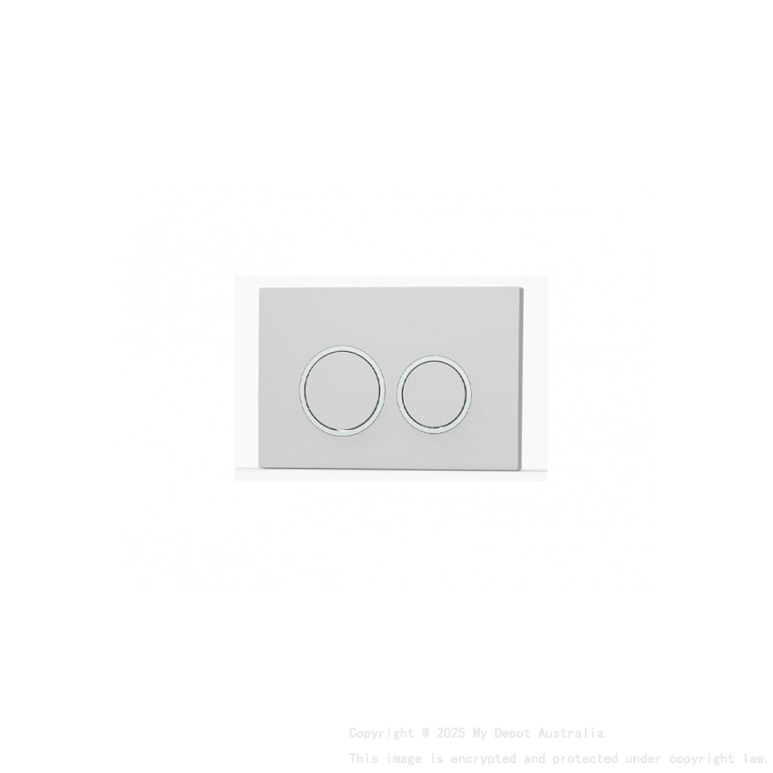 ABS Round Push Plate White