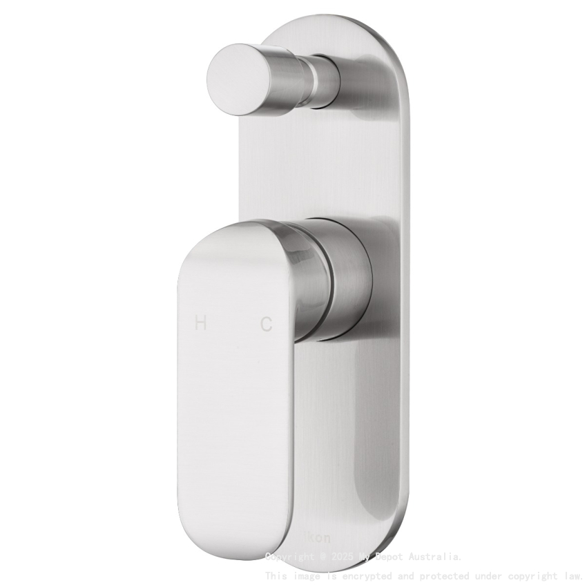 Kara Wall Mixer with Diverter Brushed Nickel