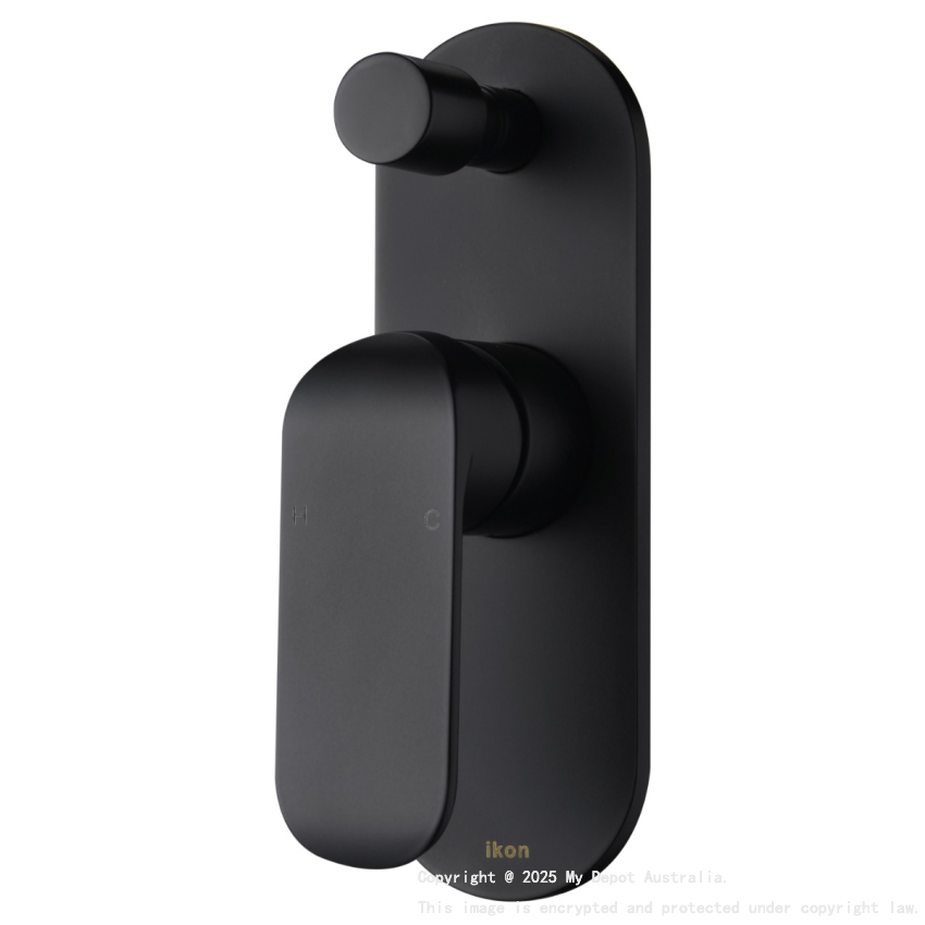 Kara Wall Mixer with Diverter Matt Black