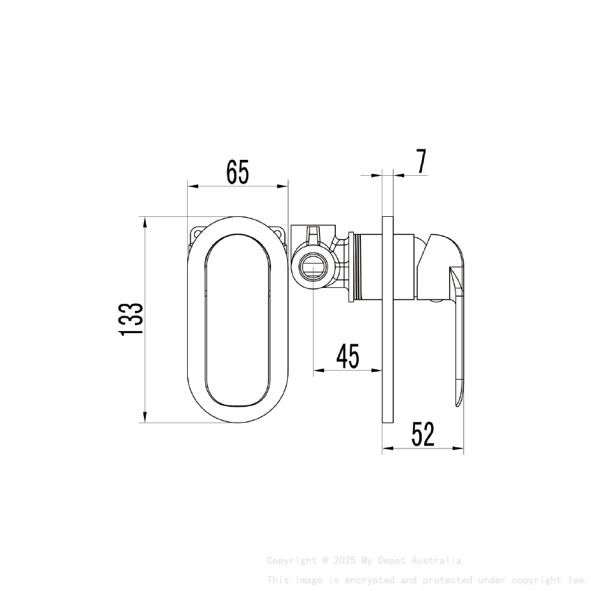 IKON-HYB11 range rose gold handle