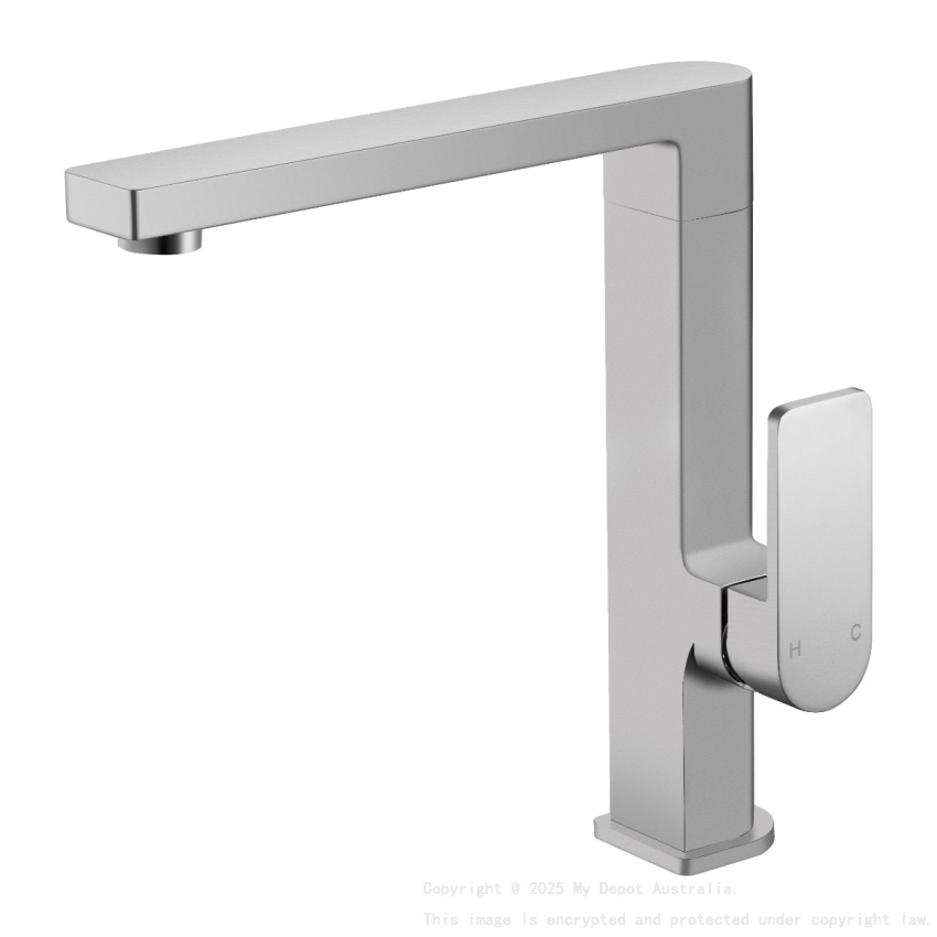 Flores Sink Mixer Brushed Nickel