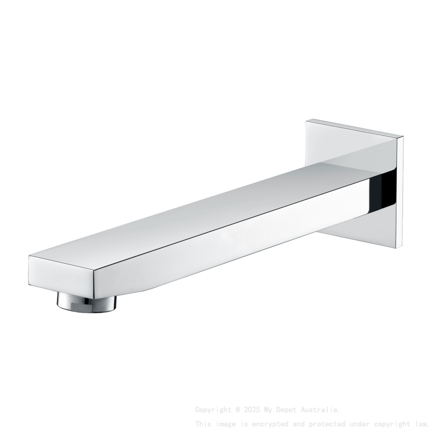 Flores Bath Spout Chrome