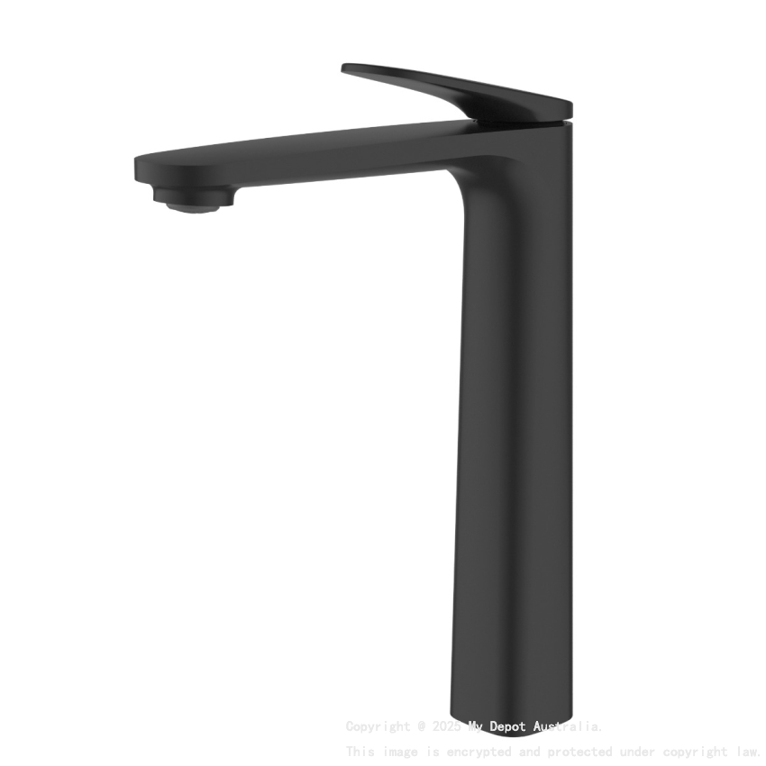 Sulu II High Rise Basin Mixer Matt Black