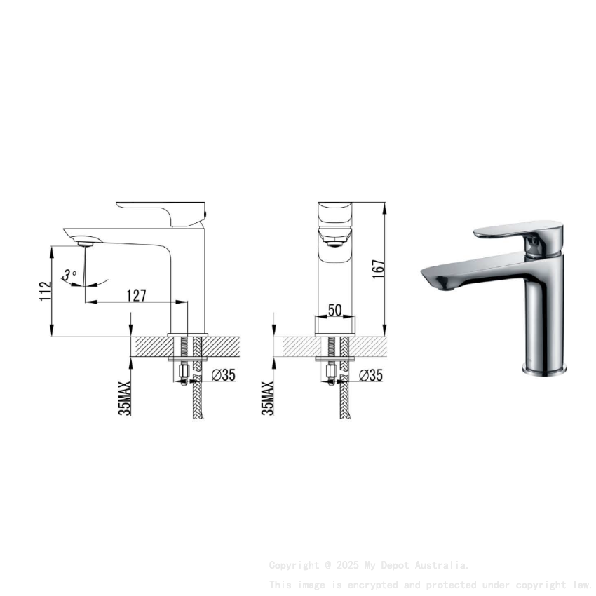 Banda Basin Mixer Chrome
