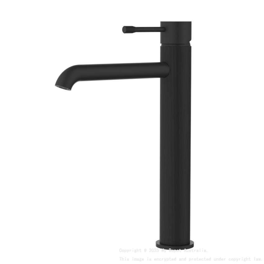 Linie High-Rise Basin Mixer Matt Black