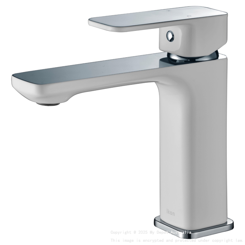 Seto Basin Mixer Chrome & White