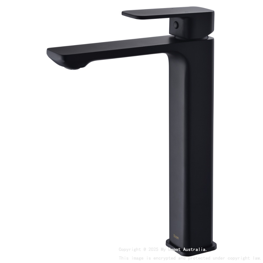Seto High Rise Basin Mixer Matt Black
