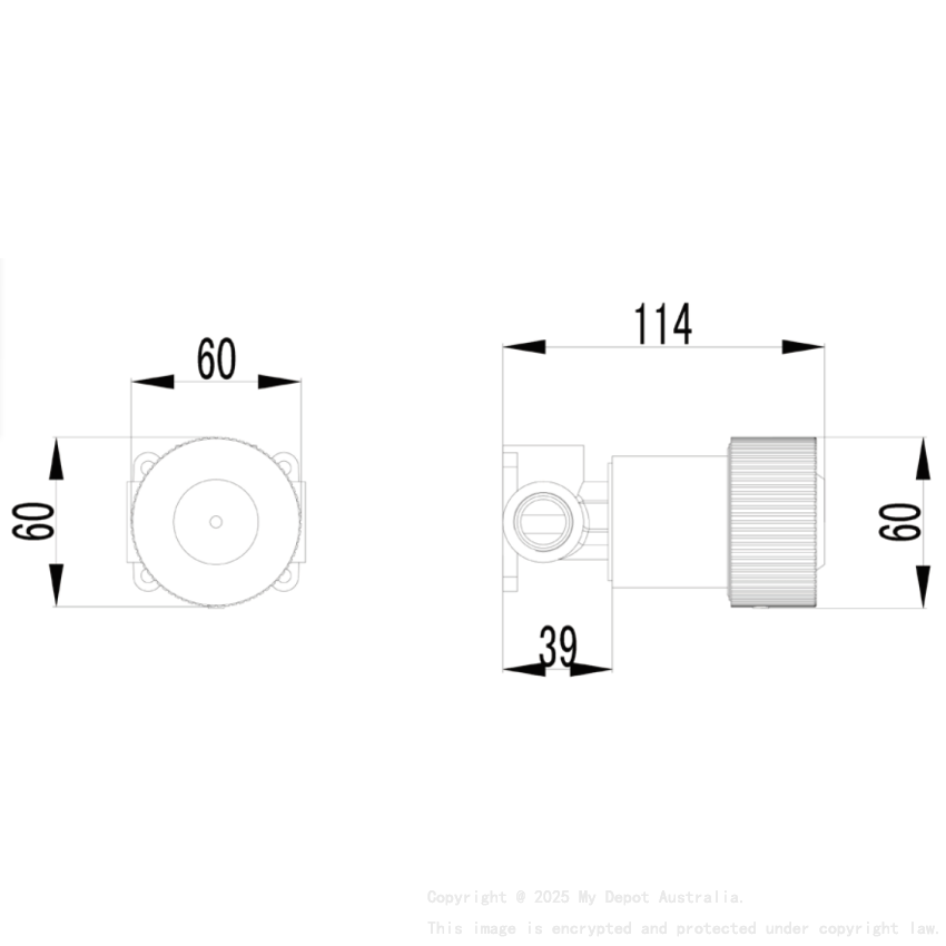 Soko Wall Mixer Set Chrome Chrome