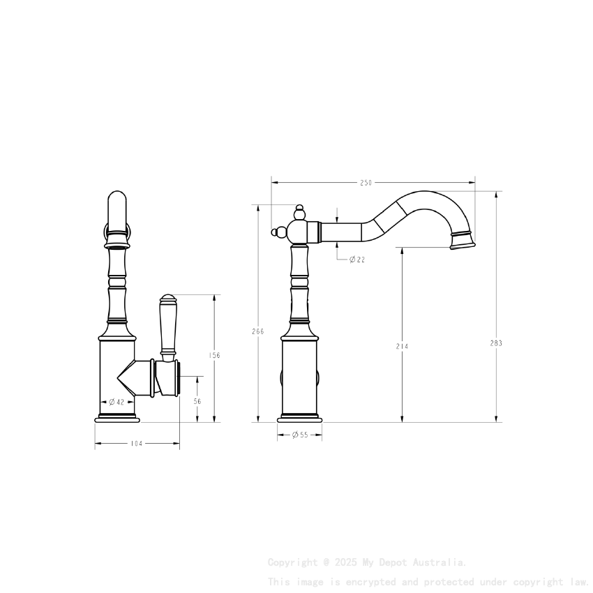 Clasico Sink Mixer Chrome