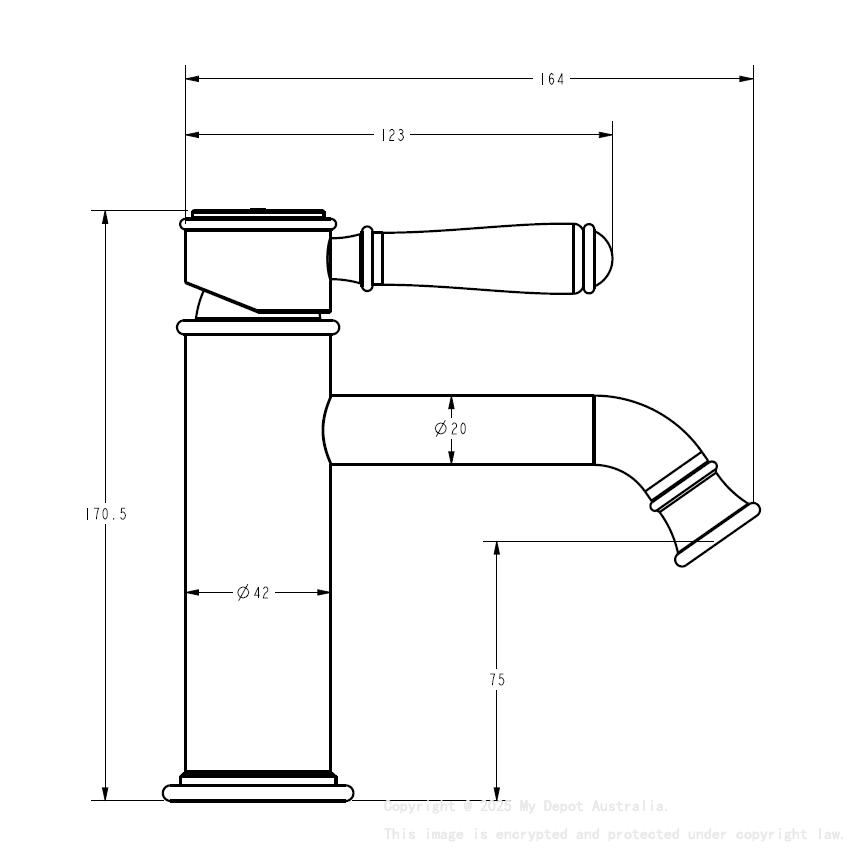 Clasico New Basin Mixer Brushed Nickel 