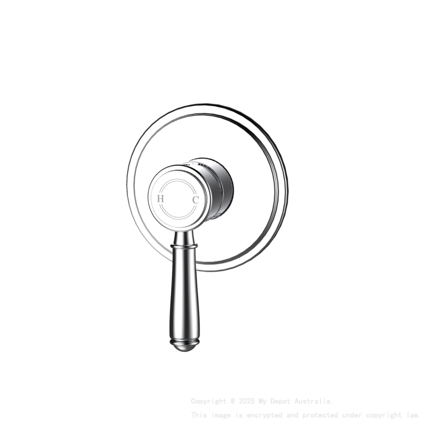 Clasico Wall Mixer Trim Kits Chrome