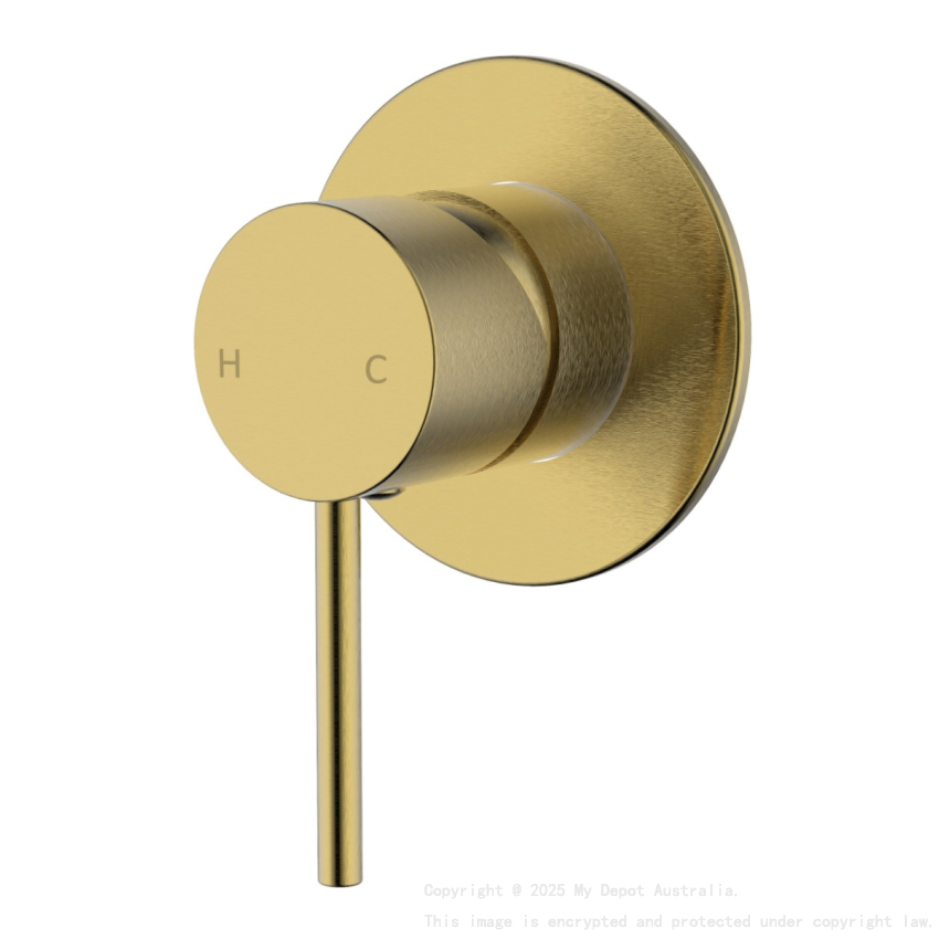 Hali Wall Mixer Brushed Gold