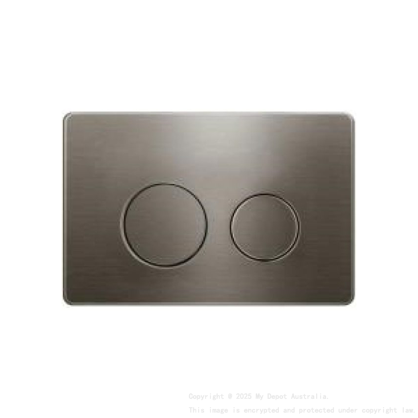 Access Plate Round Button Gunmetal
