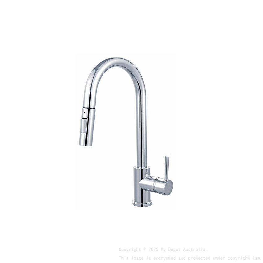 Designer Chrome Pull Out Kitchen Mixer