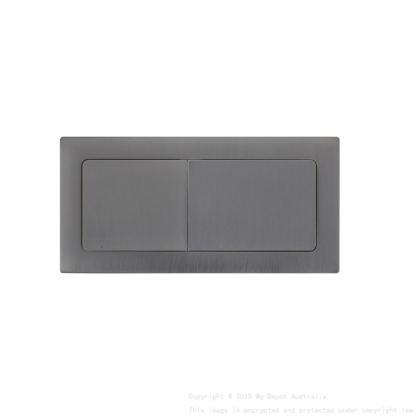 Square Press Button Gum Metal