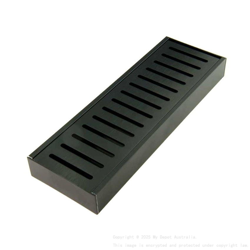 300-5600mm Lauxes Aluminium Midnight Floor Grate Drain Any Size Indoor