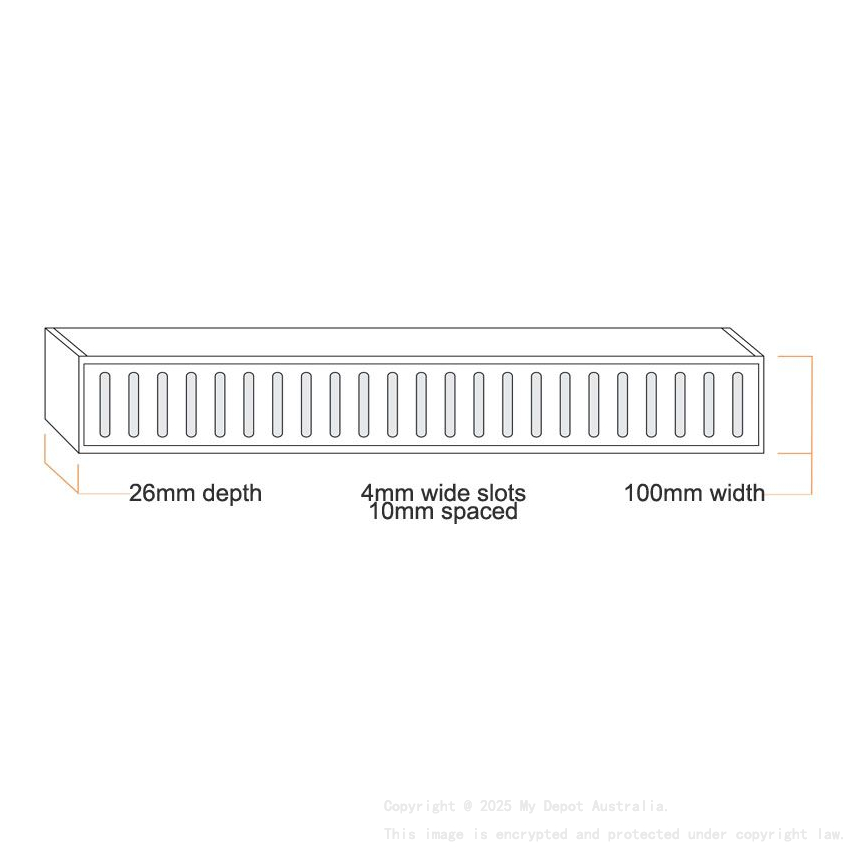 100x100x26mm Lauxes Aluminium Chrome Floor Grate Drain