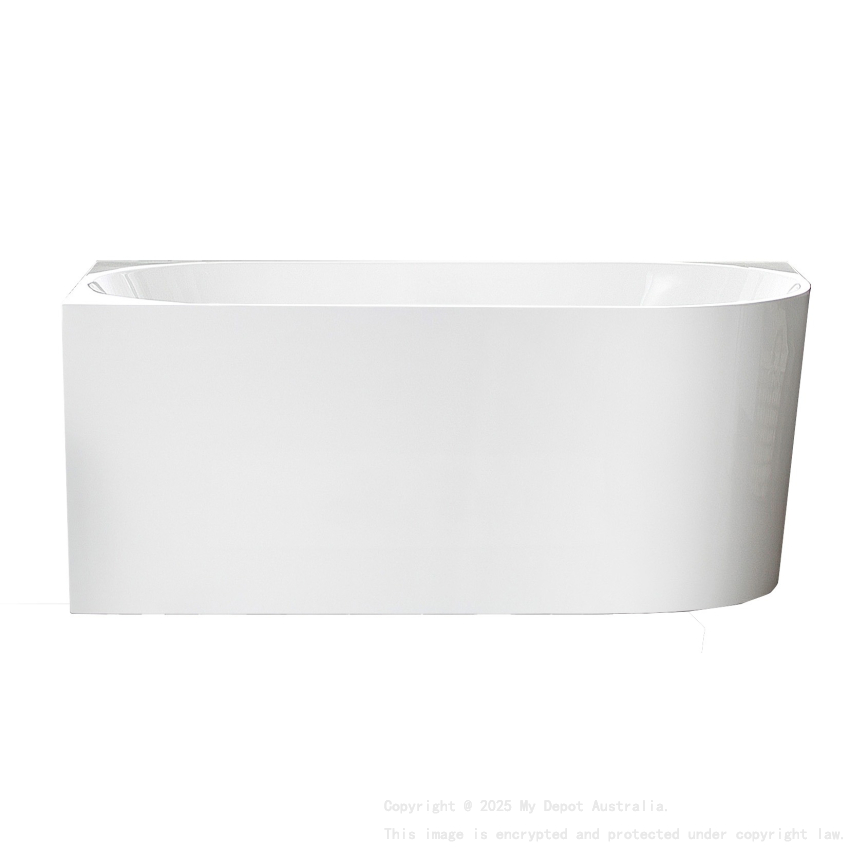 1700X780X600mm Gloss White Bingie Skirt Bath Left Coner None Overflow 40mm Waste And Pipe Supplied