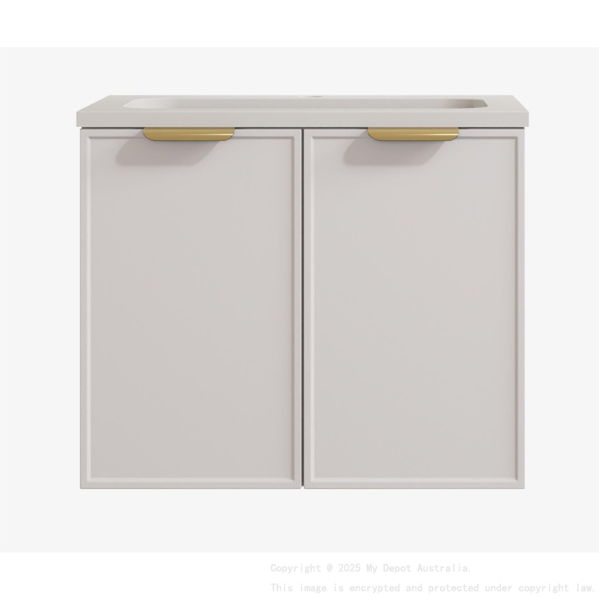 590*455*560mm Matte White Madura Federation Wall Hung PVC Cabinet