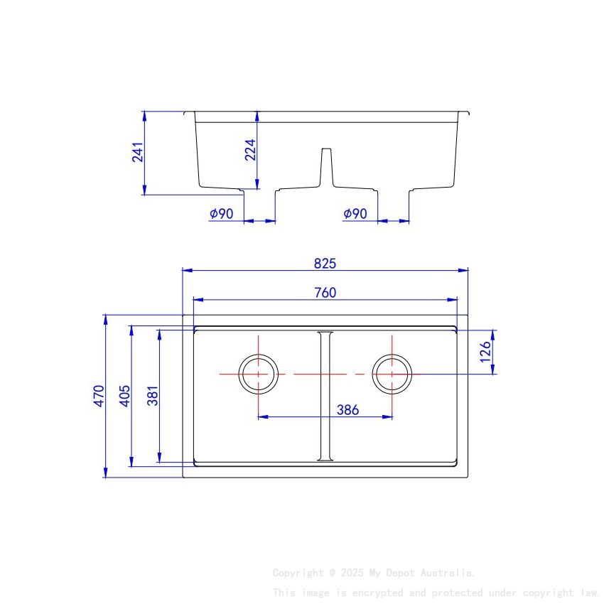 Size:825*470*241mm Bowl Size:374*381*241mm*2 Artic White Gabrio Granite Sink With Work Station Double Bowls