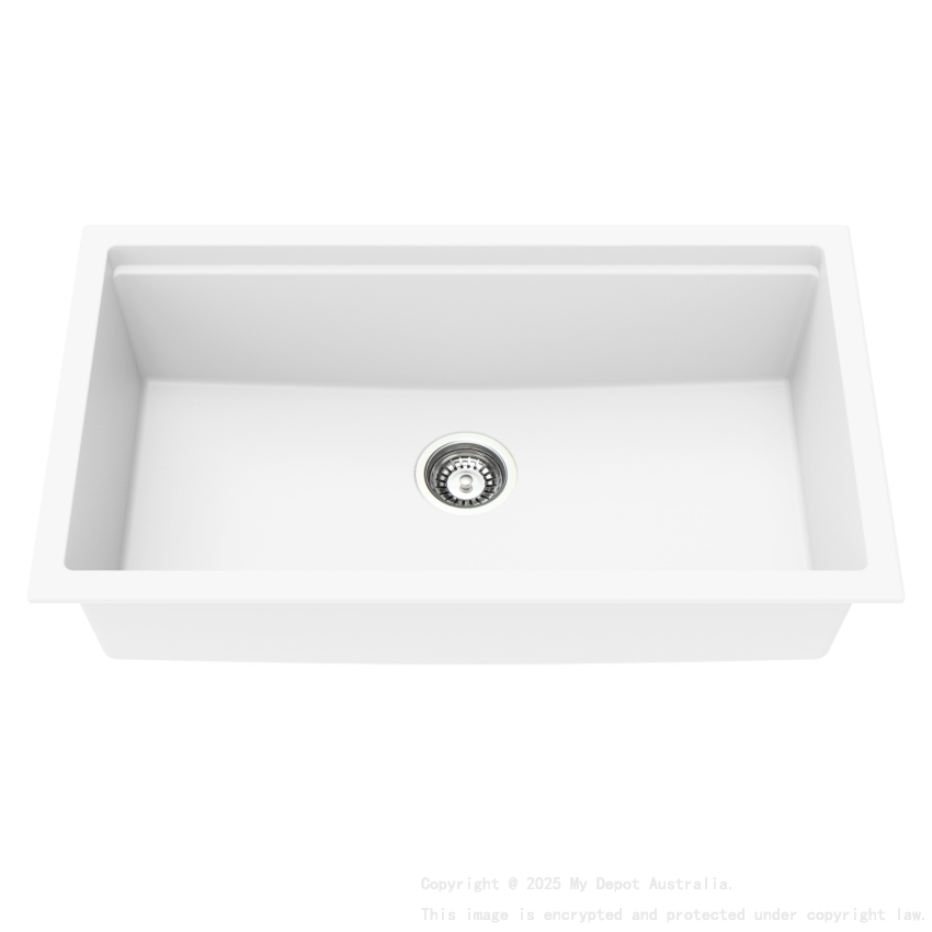 Size:825*470*241mm Bowl Size:760*381*241mm Artic White Gabrio Granite Sink With Work Station Single Bowl
