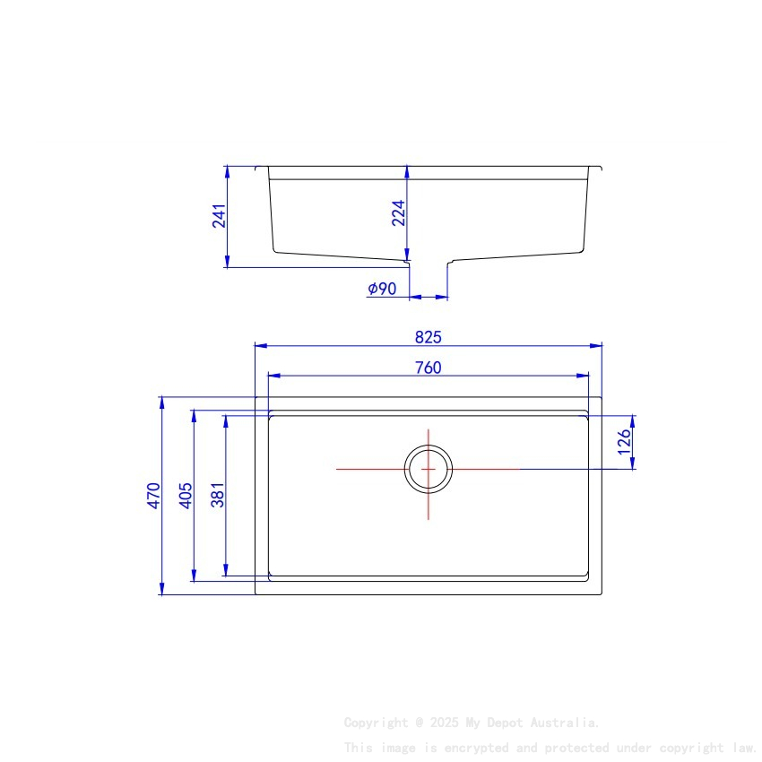 Size:825*470*241mm Bowl Size:760*381*241mm Artic White Gabrio Granite Sink With Work Station Single Bowl