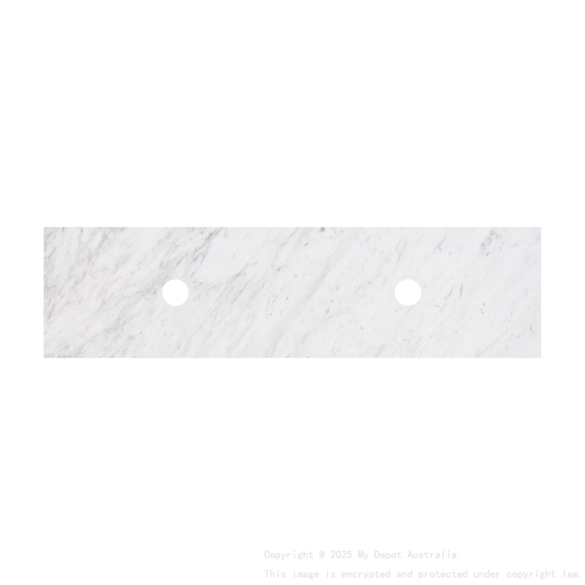1505X465X18mm Carrara White Marble Stone Top