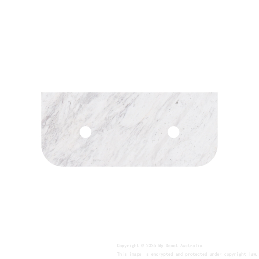 1505X505X18mm Carrara White Marble Curve Stone Top