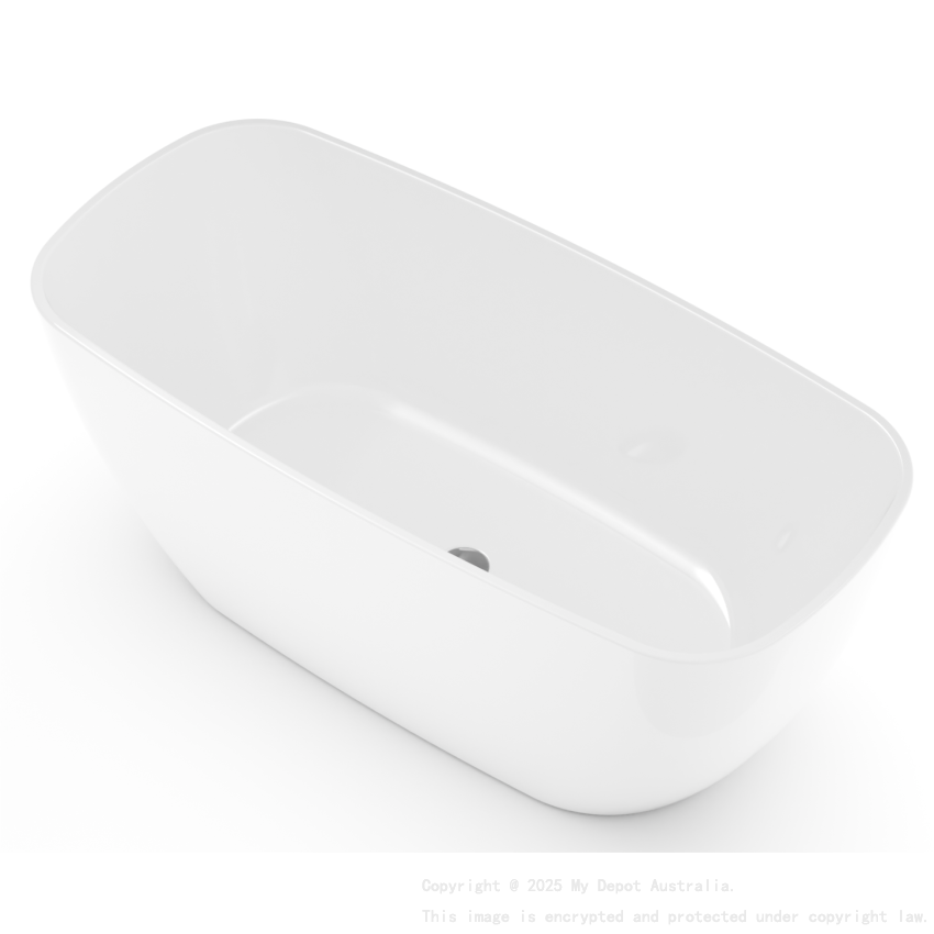 1450*680*580mm Matte White Orta Acrylic Freestanding Bath None Overflow 40mm Waste And Pipe Inlcuded