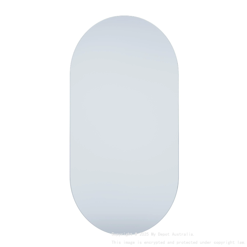 450X900X5mm Ellips Pencil Edge Plain Mirror