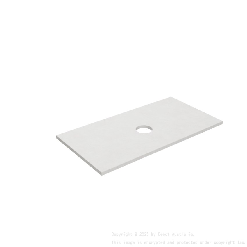 905X465X20mm Blanco White(WG034) Zero Silica Engineer Stone Top