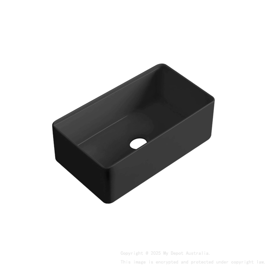 Size:835*459*254mm Bowl Size:799*423*232mm Matte Black Rocca Fine Fireclay Farm House Buttler Sink Single Bowl