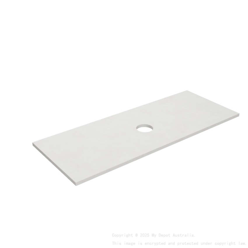 1205X465X12mm Matte White Solid Surface Blanco Stone Top